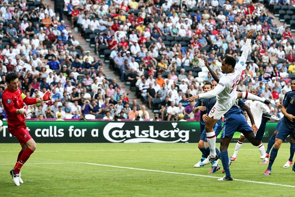 Joleon Lescott scores for England EURO 2012