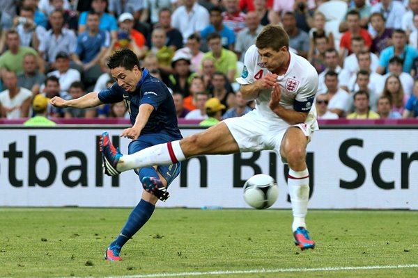 Samir Nasri scores France v England EURO 2012