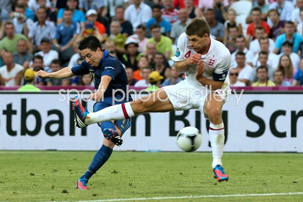 Samir Nasri scores France v England EURO 2012