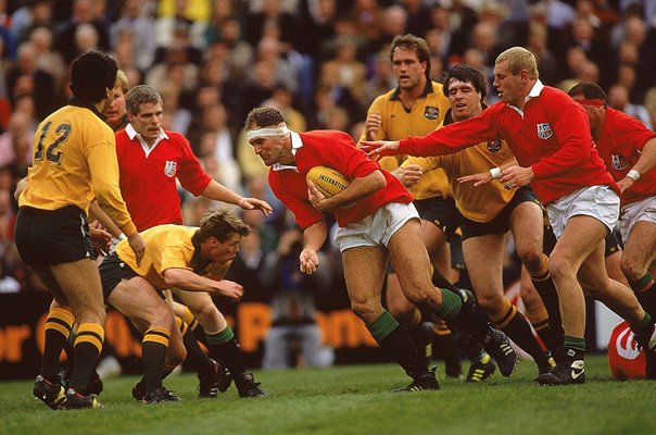 Paul Ackford British Lions v Nick Farr Jones Australia Sydney 1989