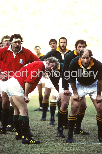 Graham Price & Bill Beaumont British Lions v South Africa 1980