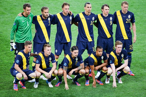Sweden team v Ukraine Kiev EURO 2012