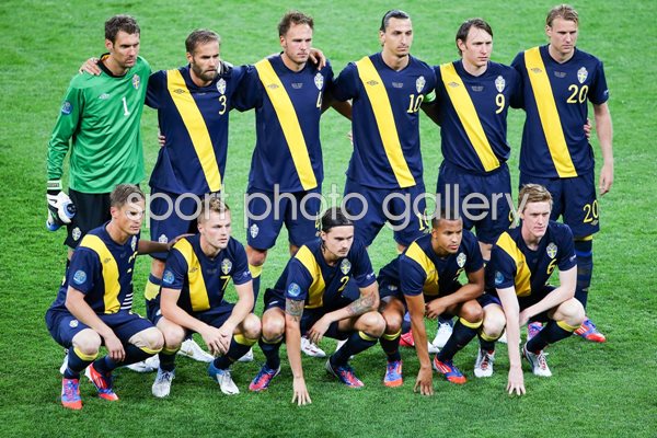 Sweden team v Ukraine Kiev EURO 2012
