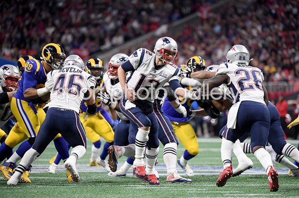 Tom Brady & Sony Michel New England Patriots Super Bowl 2019