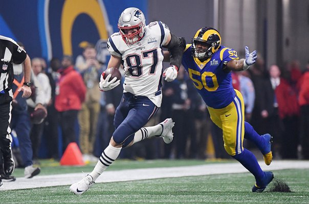 Rob Gronkowski New England Patriots v Rams Super Bowl 2019