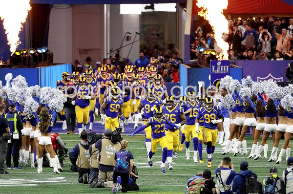 Los Angeles Rams enter Stadium Super Bowl Atlanta 2019