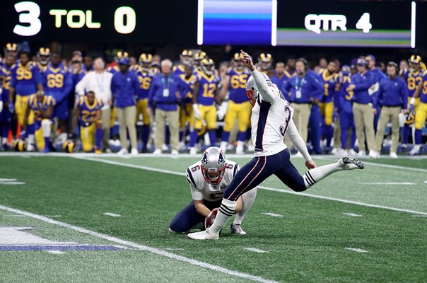 Stephen Gostkowski New England Patriots Field Goal Super Bowl 2019