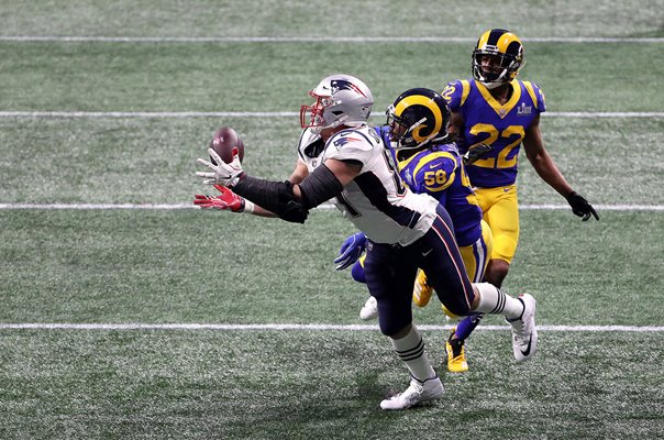 Rob Gronkowski Patriots 4th Quarter Catch Super Bowl 2019