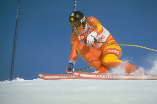 Pirmin Zurbriggen Switzerland Downhill Skiing Crans Montana 1987