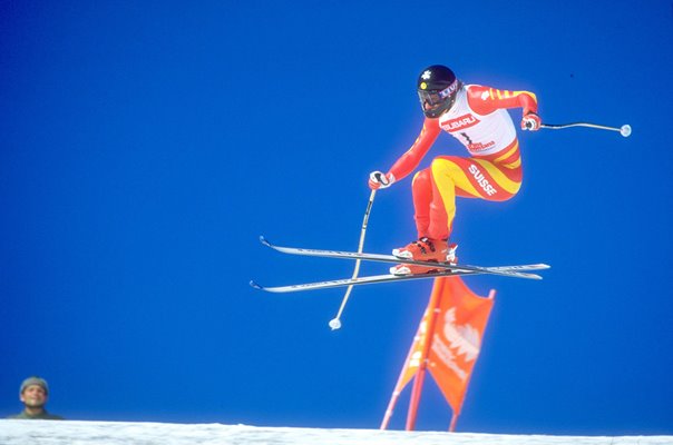 Pirmin Zurbriggen Switzerland World Cup Crans Montana 1987
