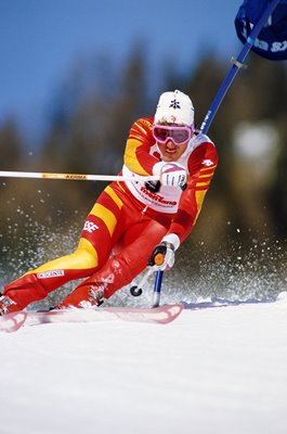 Pirmin Zurbriggen Switzerland Giant Slalom World Cup Crans Montana 1987