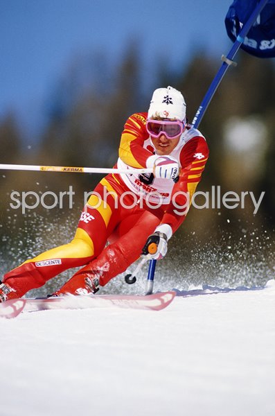 Pirmin Zurbriggen Switzerland Giant Slalom World Cup Crans Montana 1987