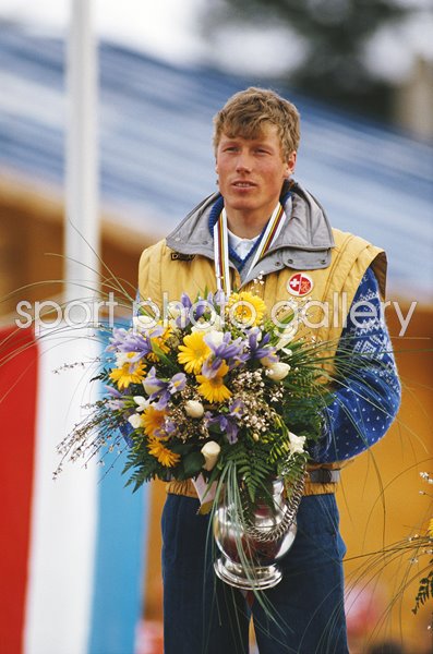 Pirmin Zurbriggen Switzerland Downhill World Champion Bormio 1985