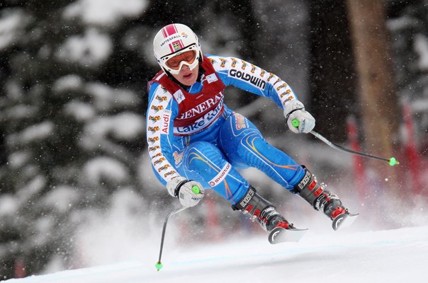 Anja Paerson Sweden Downhill Training Lake Louise Canada 2010