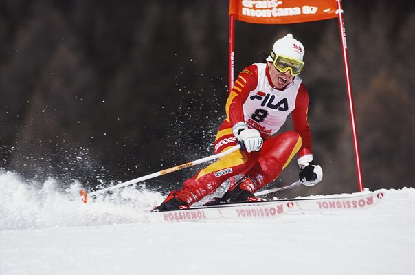 Vreni Schneider Switzerland World Ski Championships Crans Montana 1987