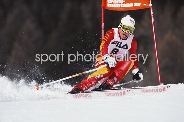 Vreni Schneider Switzerland World Ski Championships Crans Montana 1987