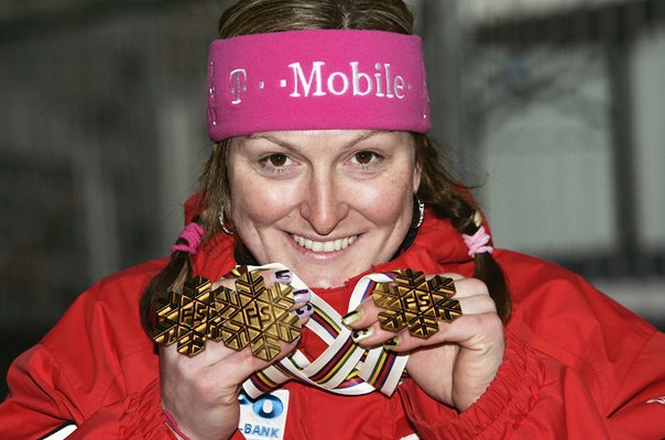 Janica Kostelic Croatia Slalom World Champion Bormio 2005