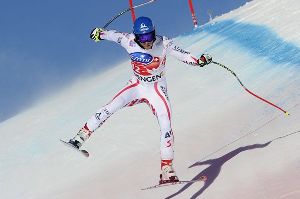 Benjamin Raich Austria Downhill Training Wengen Switzerland 2012