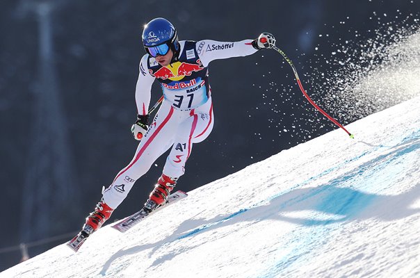 Benjamin Raich Austria Downhill Training Kitzbuehel Austria 2014