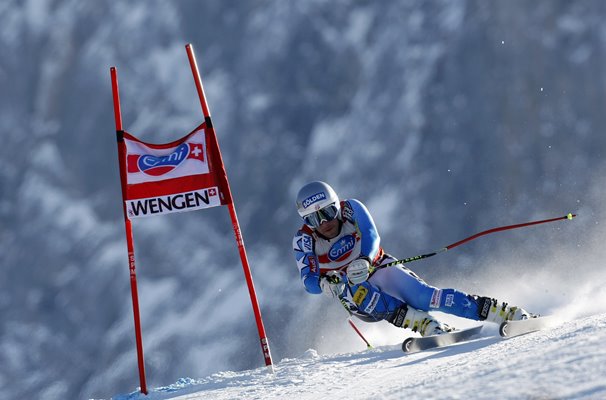 Bode Miller USA Downhill Training World Cup Wengen 2012