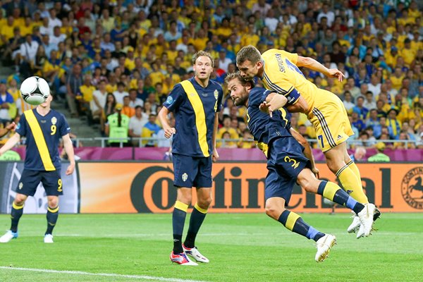 Andriy Shevchenko scores for Ukraine EURO 2012