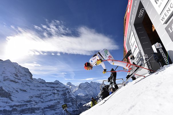 Christof Innerhofer Italy Downhill Training Ski World Cup Wengen 2019