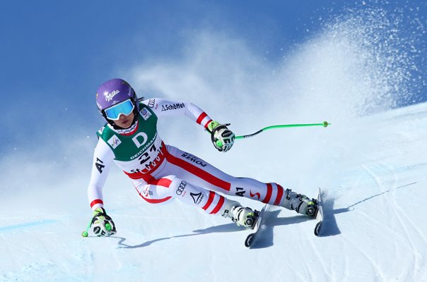 Anna Veith Austria Ski World Cup Downhill St Moritz Switzerland 2017
