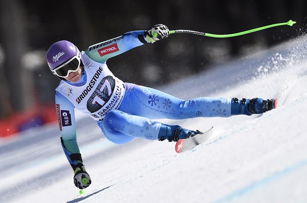 Tina Maze Slovenia Ski World Cup Giant Super G Garmisch 2015