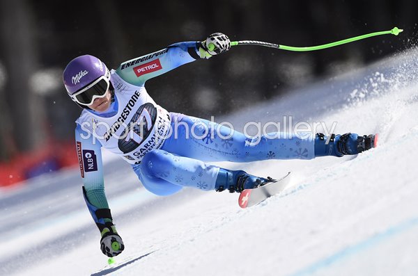 Tina Maze Slovenia Ski World Cup Giant Super G Garmisch 2015