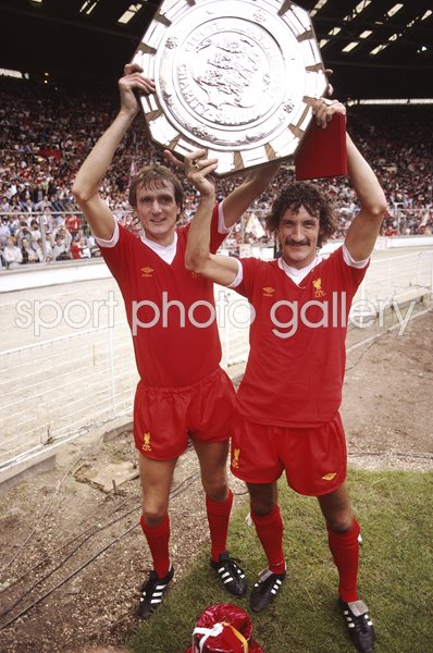 Phil Thompson & Terry McDermott Liverpool Charity Shield 1980