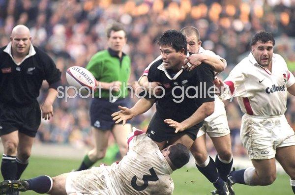 Zinzan Brooke New Zealand Draw v England Twickenham 1997