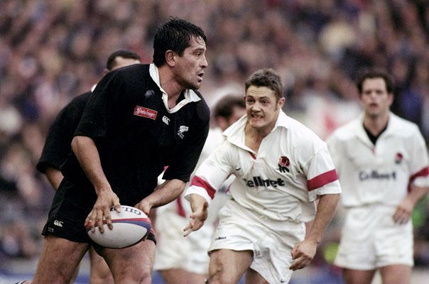 Zinzan Brooke New Zealand v England Twickenham 1997