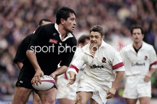 Zinzan Brooke New Zealand v England Twickenham 1997