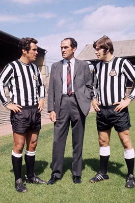 Bob Moncur, Manager Joe Harvey & Malcolm McDonald Newcastle United 1971