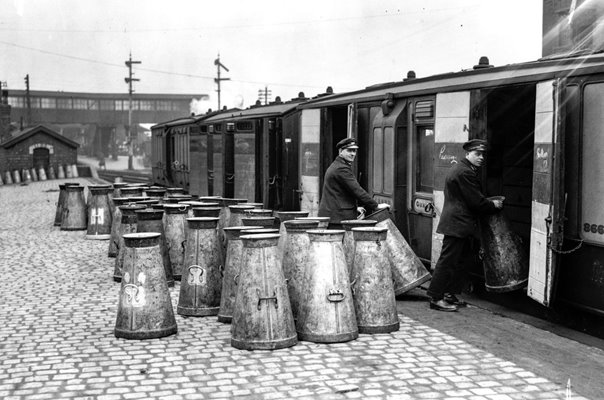 Loading Milk Churns