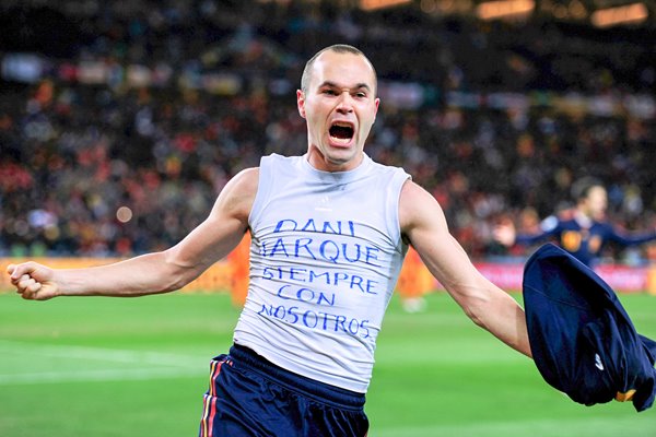 Andres Iniesta Netherlands v Spain 2010 World Cup Final