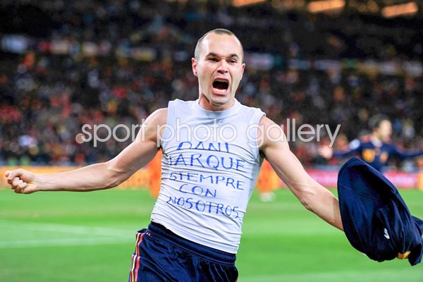 Andres Iniesta Netherlands v Spain 2010 World Cup Final