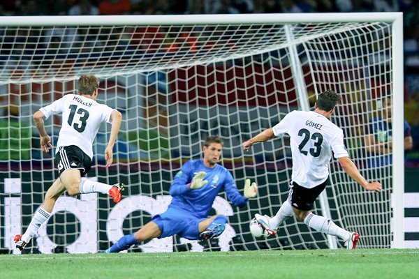 Mario Gomez Germany v Holland EURO 2012