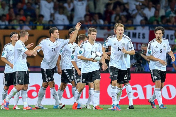 Mario Gomez Germany v Holland EURO 2012