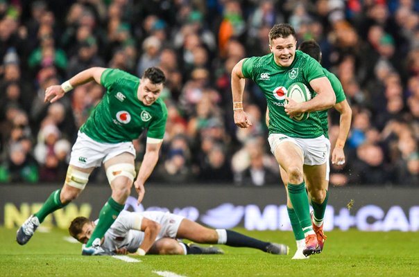 Jacob Stockdale Ireland v England Dublin 6 Nations 2019