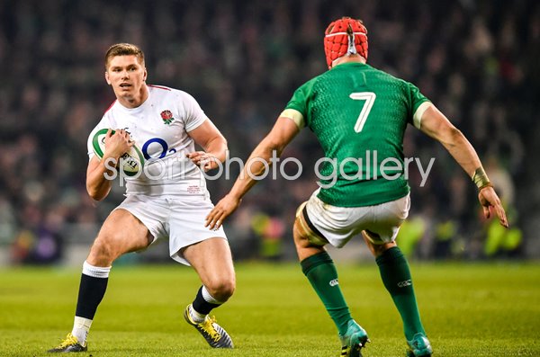 Owen Farrell England v Josh van der Flier Ireland 6 Nations 2019