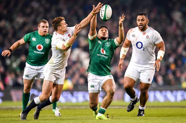 Henry Slade England v Bundee Aki Ireland Six Nations 2019