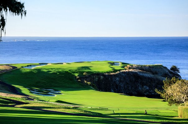 6th Hole Par 5 from 15th Tee Pebble Beach Golf Links California USA