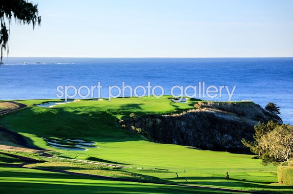 6th Hole Par 5 from 15th Tee Pebble Beach Golf Links California USA