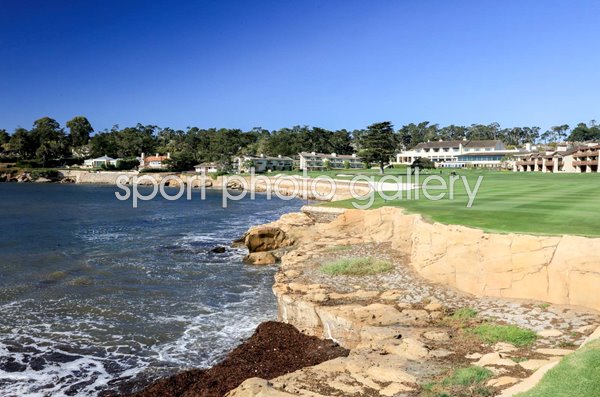 18th Hole Par 5 Pebble Beach Golf Links California USA