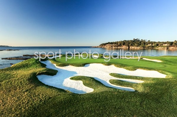 17th Green & 18th Tee Pebble Beach Golf Links California USA