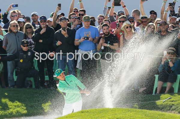 Rickie Fowler Phoenix Open Bunker Shot Scottsdale 2019