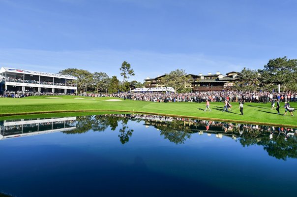 Justin Rose 18th Green Approach South Course Torrey Pines 2019