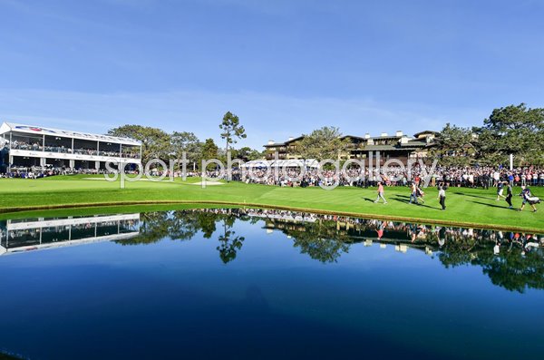 Justin Rose 18th Green Approach South Course Torrey Pines 2019