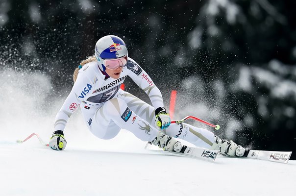 Lindsey Vonn USA Women's Downhill Garmisch Germany 2018